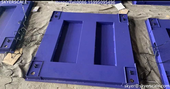 kwaliteit  Zemic H8C Load Cell 1x1m 5Ton Heavy Duty Industrial Floor Scale With Carbon Steel Platform Fabriek