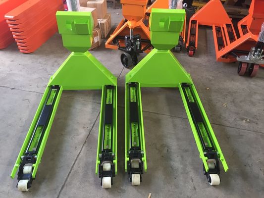 1.5T, 2T, de pallet van de het koolstofstaalhand van 3T de elektronische het wegen rode kleur van de vrachtwagenschaal