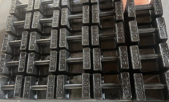 Opstapelbare testgewichten van 20 kg M1 20 kg kalibratiegewichten van gietijzer voor kraan
