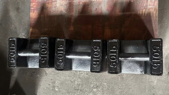 Standaard gietijzer testgewichten 25lb 50lb rechthoekig gewicht Lift lading blok kalibratie gewicht