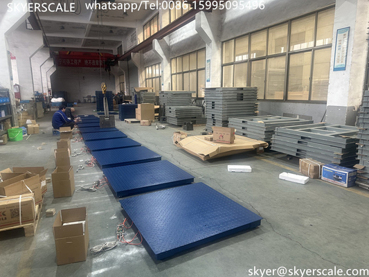 Industriële schaal 2000 kg Platform vloer schalen met duurzame legering staal scheerbalk SQB load cell