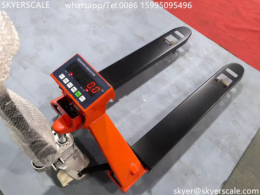 Hydraulische handpallet weegschaal Vorklift weegschaal 2000kg Industrieel weegschaal
