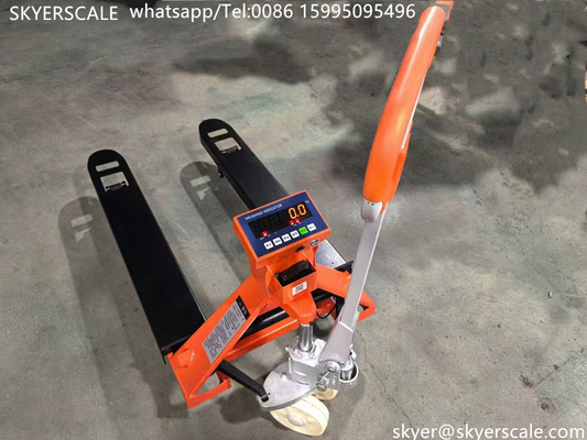 Hydraulische handpallet weegschaal Vorklift weegschaal 2000kg Industrieel weegschaal
