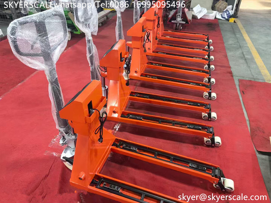 Hydraulische handpallet weegschaal Vorklift weegschaal 2000kg Industrieel weegschaal