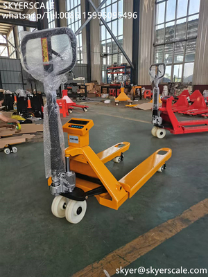 3000 kg handmatig wegen Hydraulische handpallettruck met weegschaal