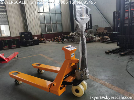 3000 kg handmatig wegen Hydraulische handpallettruck met weegschaal