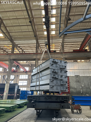 Op maat gemaakte weegbrug 18 meter 100 ton Gewicht Zware auto Weegbrug Truck Scale