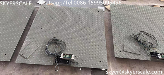 Staal 1.2mx1.2m Platform 3 ton zware weegschaal met anti-muis plaat