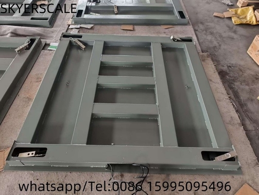 Zware vloerschaal 1,2x1,5m Platformschaal van koolstofstaal 3000kg