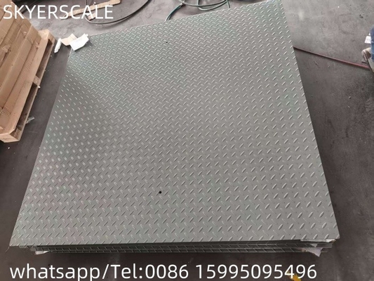 Zware vloerschaal 1,2x1,5m Platformschaal van koolstofstaal 3000kg