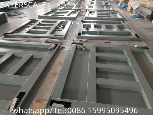 Zware vloerschaal 1,2x1,5m Platformschaal van koolstofstaal 3000kg