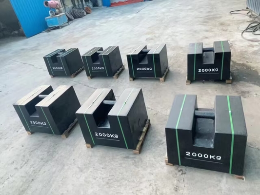 1000 kg testgewicht gietijzer tegengewichten testmassa's voor kraan
