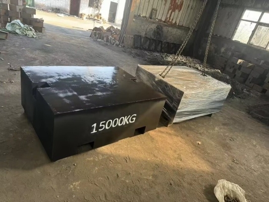 15000 kg gietijzeren weegplaat Corrosiebestendig voor grootschalige meet- en meetinstrumenten