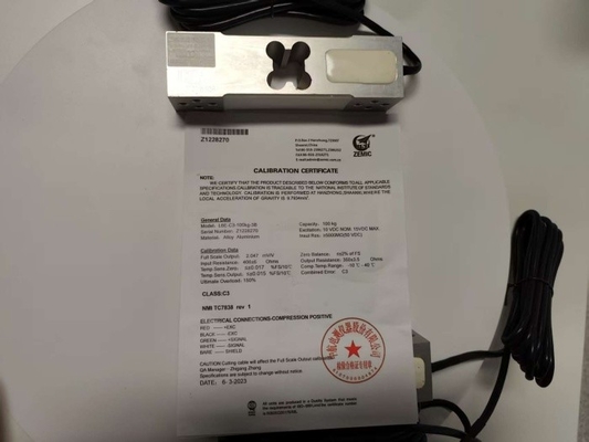 Zemic Brand Load Cell Sensor L6E-100kg Voor 30x30cm -50kg Bank Platform Weegschaal