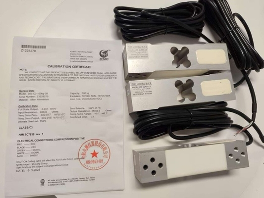 Zemic Brand Load Cell Sensor L6E-100kg Voor 30x30cm -50kg Bank Platform Weegschaal