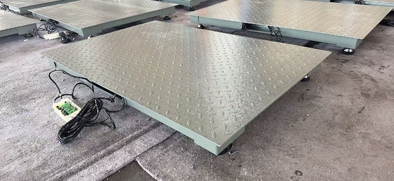 Weegschaal voor platformen van 0,8 x 1,2 m 2 t van koolstofstaal