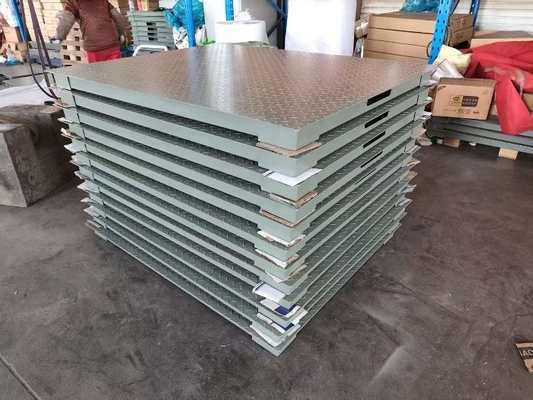 Weegschaal voor platformen van 0,8 x 1,2 m 2 t van koolstofstaal