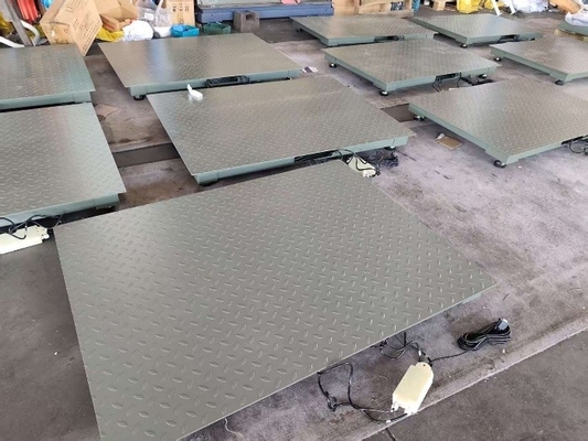 Weegschaal voor platformen van 0,8 x 1,2 m 2 t van koolstofstaal