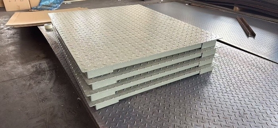 Industriële vloer weegschaal 1,2x2m met 3000 kg nominale belasting en LED / LCD-scherm
