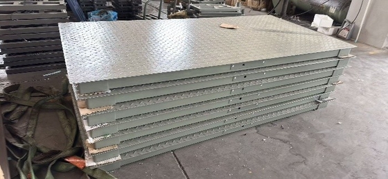 Industriële vloer weegschaal 1,2x2m met 3000 kg nominale belasting en LED / LCD-scherm