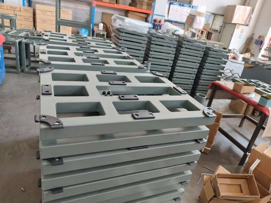 Digitaal koolstofstaal 50x50xm 500kg platformschaal bench schaal met A12E weegindicator