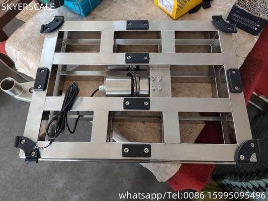 304 roestvrij staal 80x80cm Bankschaal Inox zwaar platformschaal 800kg