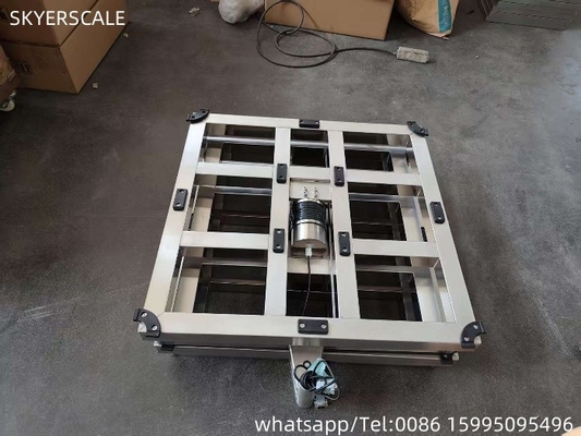 304 roestvrij staal 500x500mm 500kg Digitaal bank schaal frame met platform