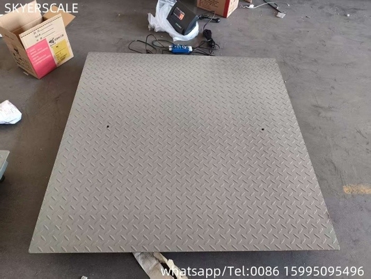 1.2x2m 3t digitale industriële koolstofstaalplatform vloerschaal