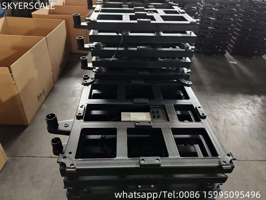 Mild staal 450x450mm 500kg gewichtsschaal met Zemic L6G 600kg ladingcel