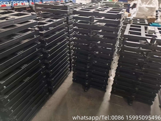 Mild staal 450x450mm 500kg gewichtsschaal met Zemic L6G 600kg ladingcel