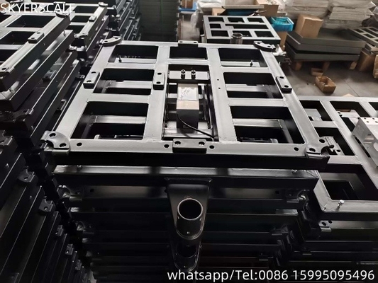 Mild staal 450x450mm 500kg gewichtsschaal met Zemic L6G 600kg ladingcel