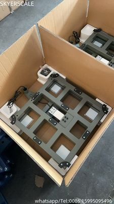 Zware platformschaal Elektronische digitale weegschaal 500x500mm 300kg met achtersteel