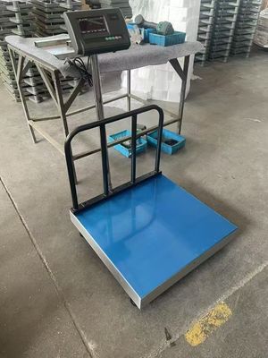 Zware platformschaal Elektronische digitale weegschaal 500x500mm 300kg met achtersteel