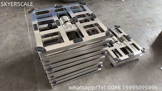 304 roestvrij staal Hoog-precisie 450*600 mm Bereik 300 kg Elektronisch gewichtsschaal