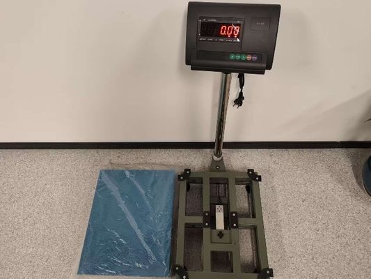300 x 400 mm Elektronisch bankplatform Scale Carbon Steel Overload Protection 100kg capaciteit