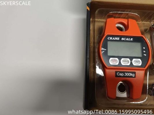 300 kg Elektronisch staal kraanschaal Digitale hangende schaal 3*AA Droge batterij Batterij