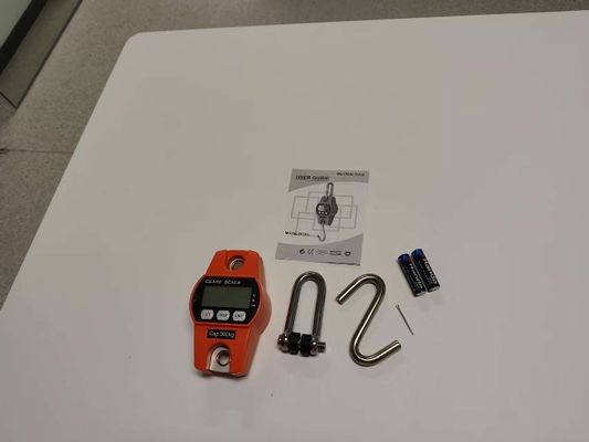 300 kg Elektronisch staal kraanschaal Digitale hangende schaal 3*AA Droge batterij Batterij