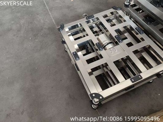 Digitale bank schaal waterdicht roestvrij staal 500x600mm 500kg Weegschaal afdrukken LED elektronische indicator
