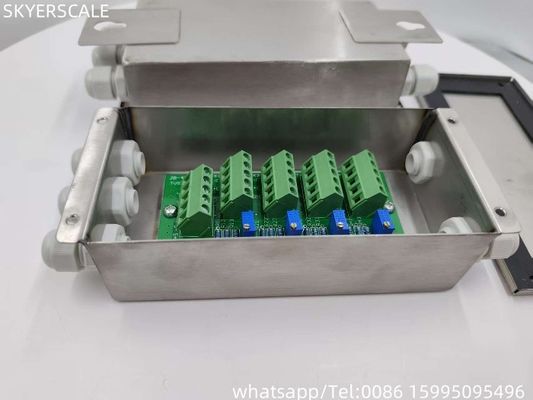 4 Channels IP67 Waterproof Electrical Converter 4 Line Stainless Steel Load Cell Junction Box For Scales