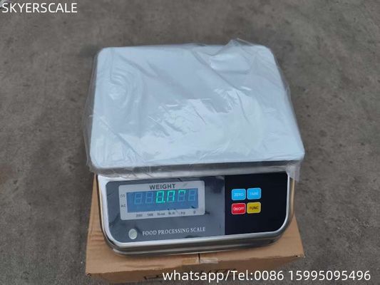 15 kg Gewichtsmeting Waterdicht roestvrij staal Zeevruchten Scale