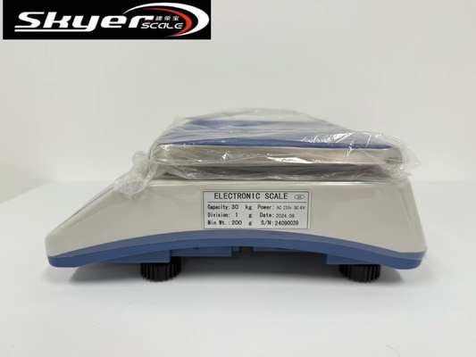 Digitale weegschaal van 30 kg met LCD roestvrijstalen pan