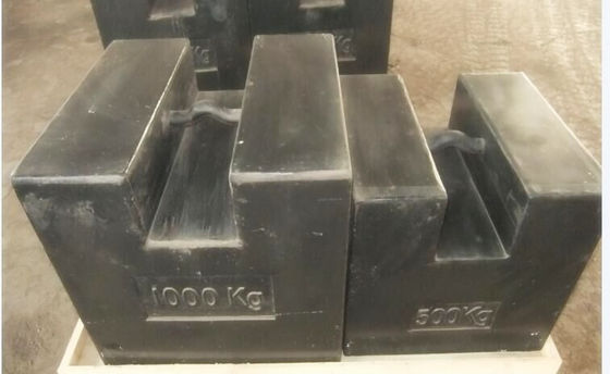 het gewicht van de het gietijzertest van 500kg M1 20kg 10kg voor kraan, gietijzergewicht voor liftgewicht