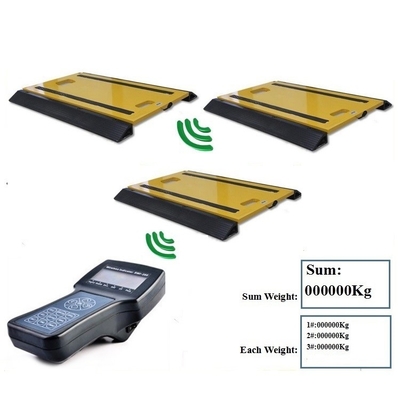 150T de dynamische Vertoning van Axle Scales With LCD van de Schalen Statische Draagbare Vrachtwagen